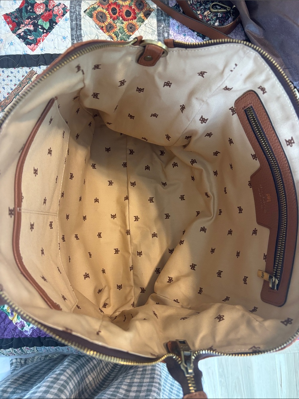 CUOIERIA FIORENTINA Leather Tote in caramel leather - Picture 11 of 14